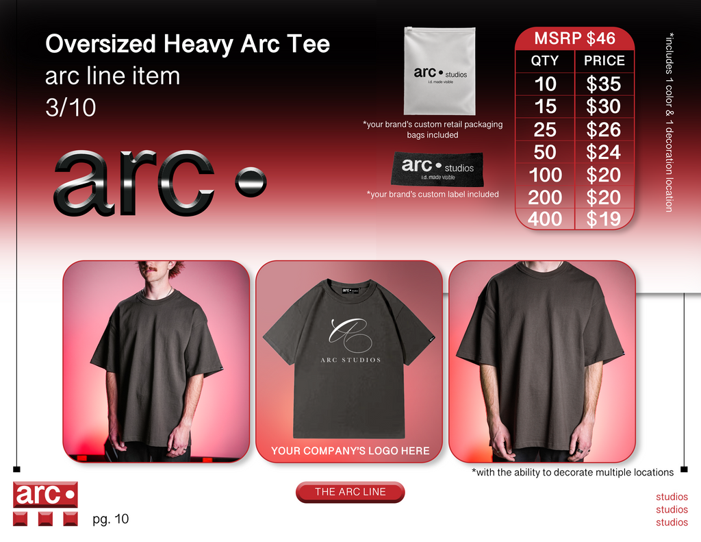 Oversized Heavy Arc Tee