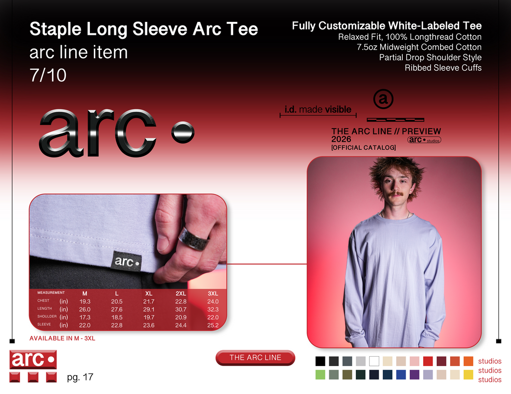 Staple Long Sleeve Arc Tee