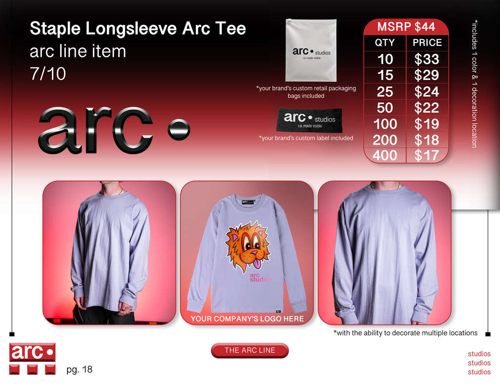 Staple Long Sleeve Arc Tee