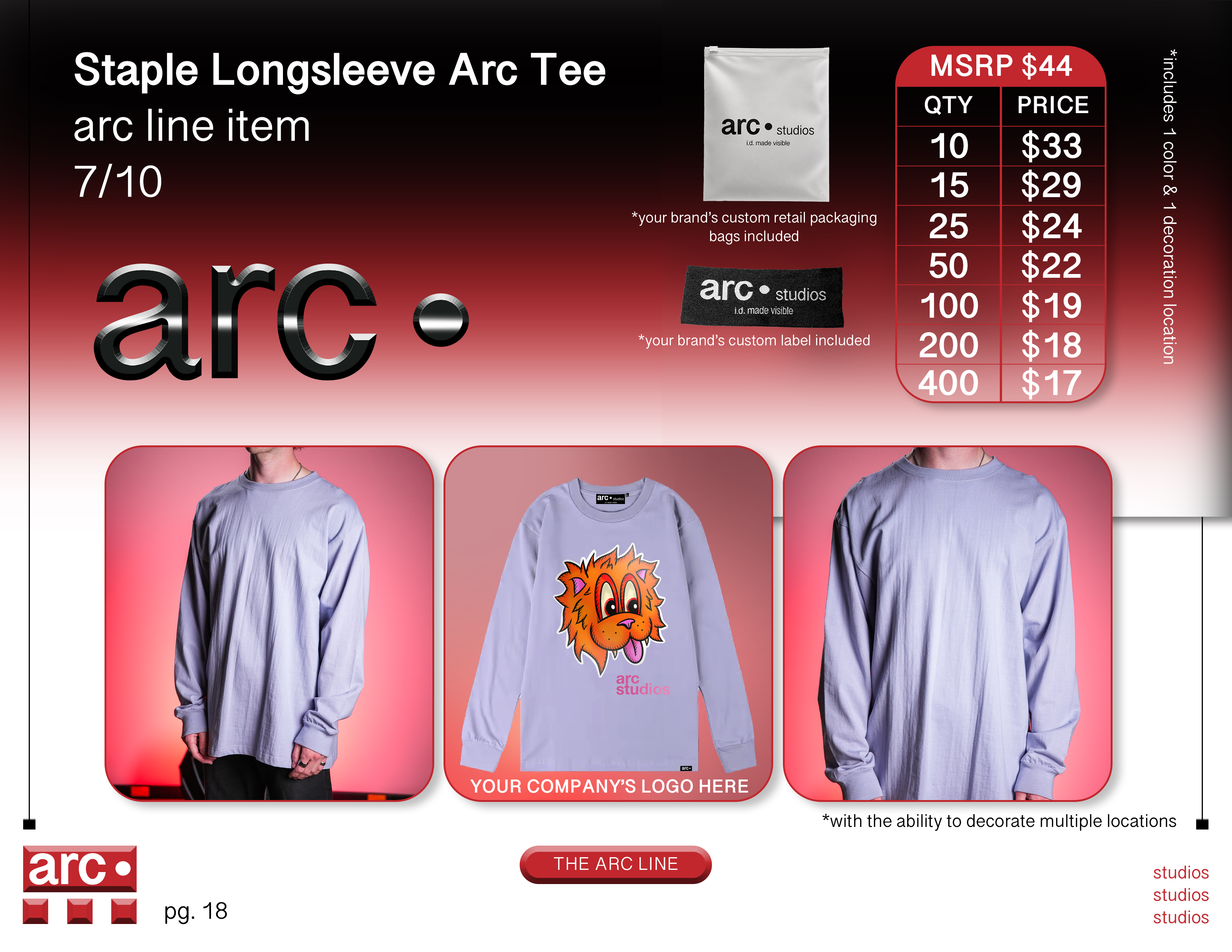 Staple Long Sleeve Arc Tee