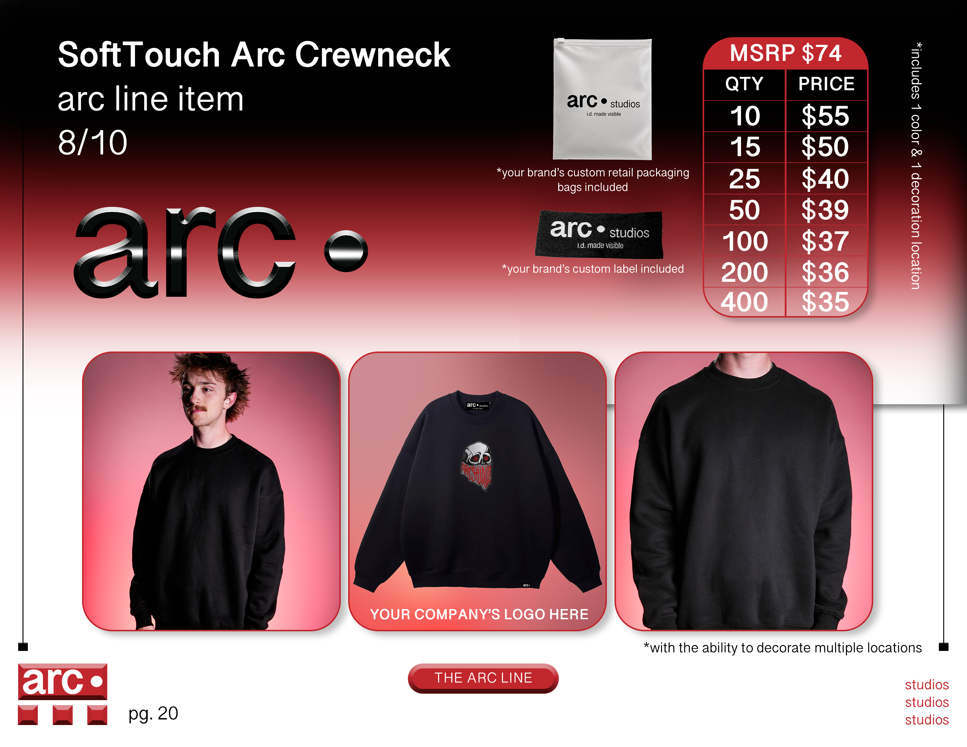SoftTouch Arc Crewneck