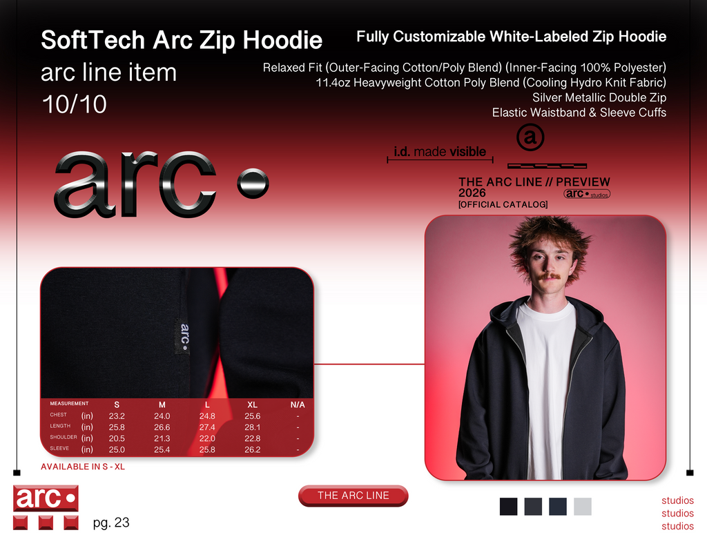 SoftTech Arc Zip Hoodie