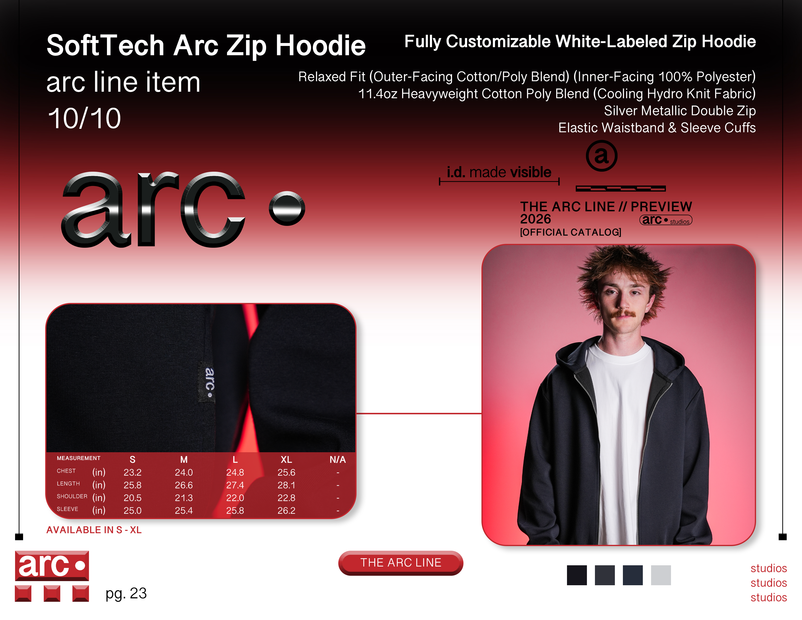 SoftTech Arc Zip Hoodie