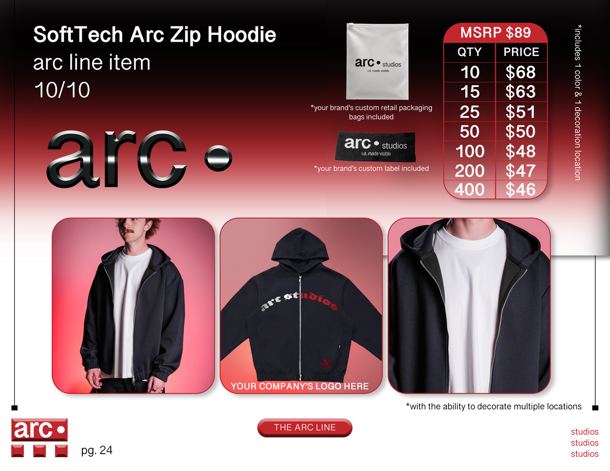 SoftTech Arc Zip Hoodie