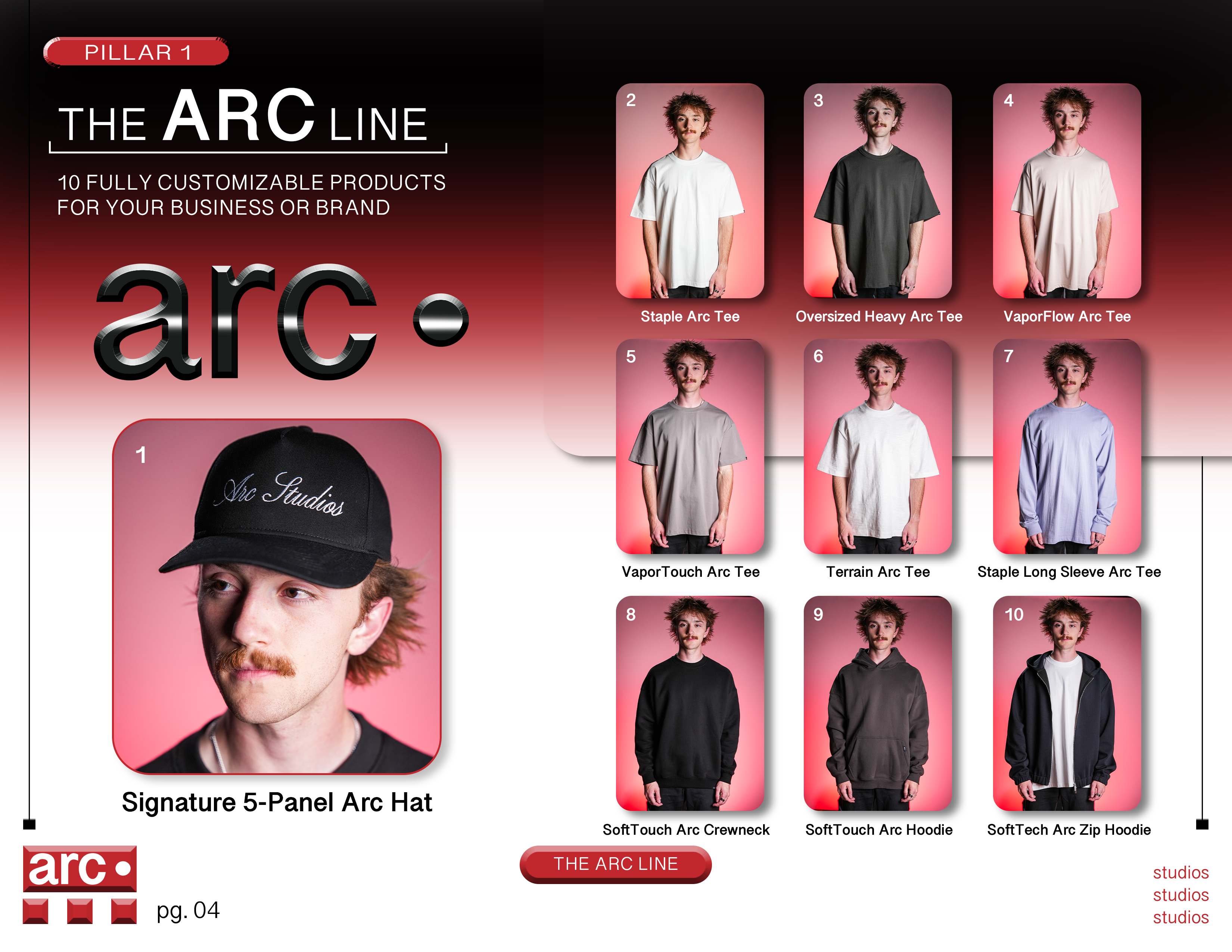 Oversized Heavy Arc Tee
