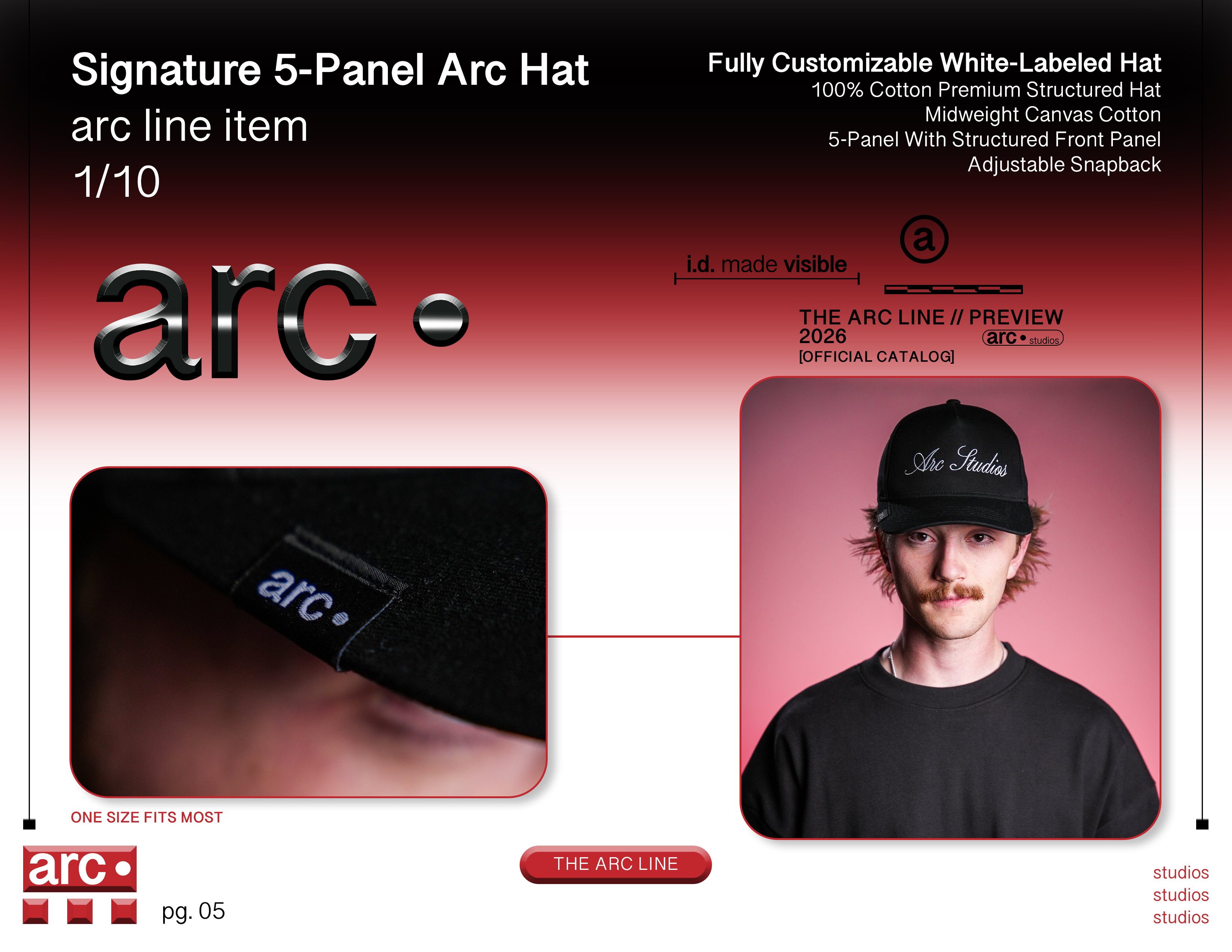 Signature 5-Panel Arc Hat