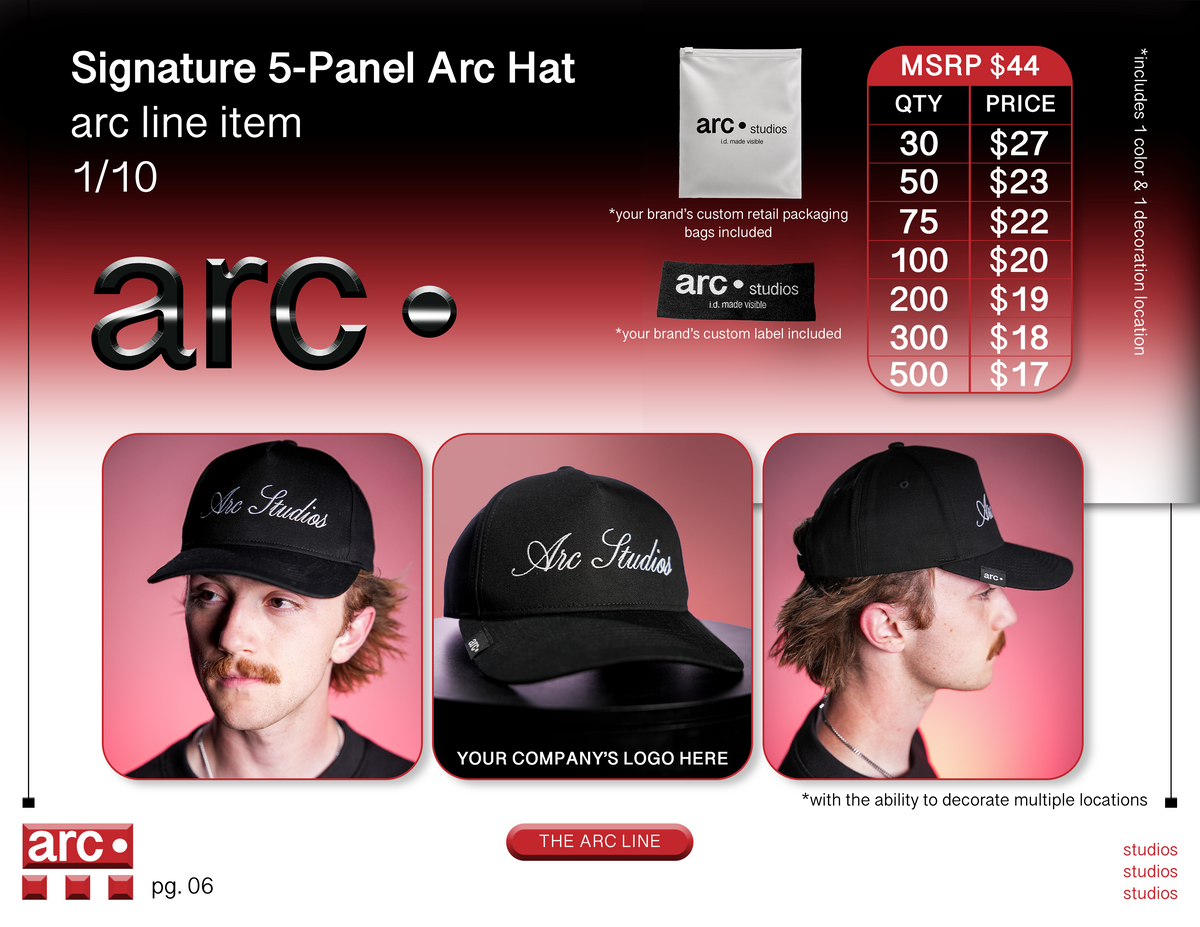 Signature 5-Panel Arc Hat
