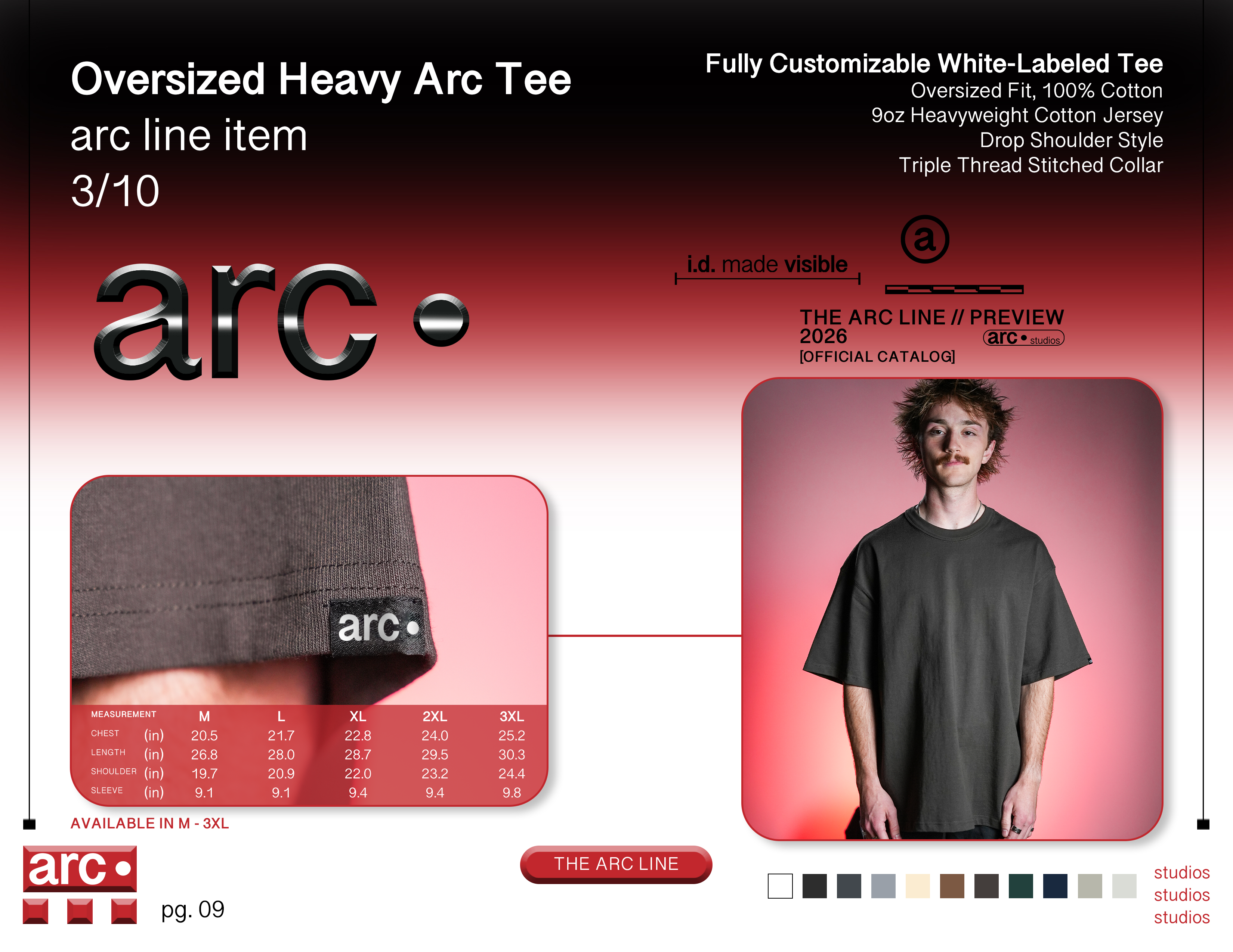 Oversized Heavy Arc Tee